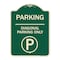 Signmission Parking Diagonal Parking W/ Parking Heavy-Gauge Aluminum Architectural Sign, 24" x 18", G-1824-23472 A-DES-G-1824-23472 - alternate 1